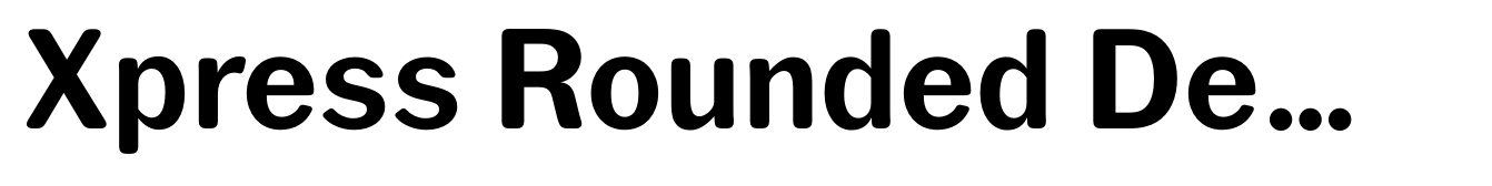 Xpress Rounded Demi Bold